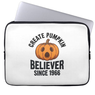 Housse Pour Ordinateur Portable Croyant à la citrouille depuis 1966 Halloween vint