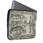 Housse Pour Ordinateur Portable Crucifixion médiévale de Jésus-Christ (Devant droit)