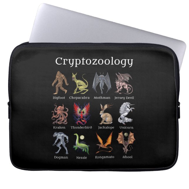 Housse Pour Ordinateur Portable Cryptozoologie Cryptid Créatures (Devant)