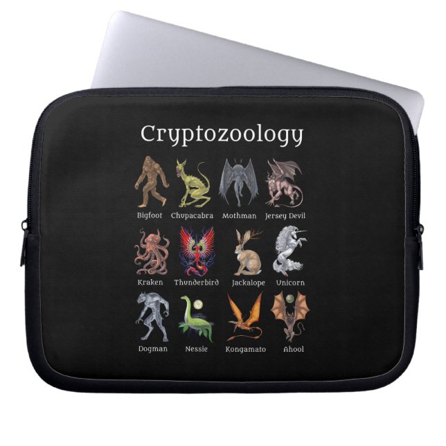Housse Pour Ordinateur Portable Cryptozoologie Cryptid Créatures (Devant)