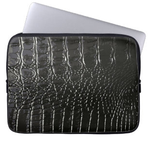 HOUSSE POUR ORDINATEUR PORTABLE CUIR CROCODILE