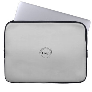Housse Pour Ordinateur Portable Custom logo & Text Name Laptop Sleeve