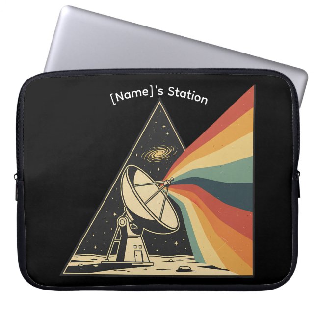 Housse Pour Ordinateur Portable Custom [Name] Space Station Laptop Sleeve (Devant)