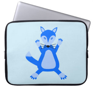 Housse Pour Ordinateur Portable Cute Blue Baby Boy Fox