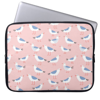 Housse Pour Ordinateur Portable Cute Cartoon Mouettes Motif sans couture