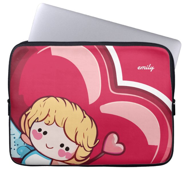 Housse Pour Ordinateur Portable Cute Cupide (Devant)