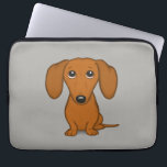 Housse Pour Ordinateur Portable Cute Dachshund| Doigt Wiener<br><div class="desc">Doxie du joli dessin animé</div>