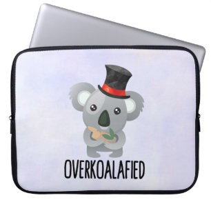 Housse Pour Ordinateur Portable Cute de Pun Koala surkoalaaaated en chapeau supéri