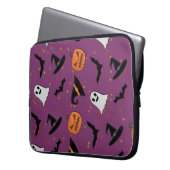 Housse Pour Ordinateur Portable Cute Halloween Motif sans couture (devant gauche)