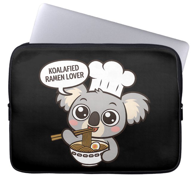 Housse Pour Ordinateur Portable Cute Koala profitant de Ramen (Devant)