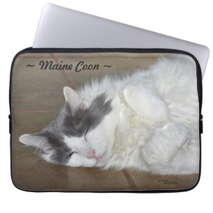 Housse Pour Ordinateur Portable Cute maine coon chat Portable Sleeve