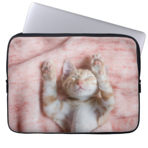 Housse Pour Ordinateur Portable Cutest Baby Animals   Tiny Orange Striped Kitten