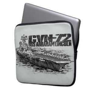 Housse Pour Ordinateur Portable CVN-72 Abraham Lincoln Manche Ordinateur Portable