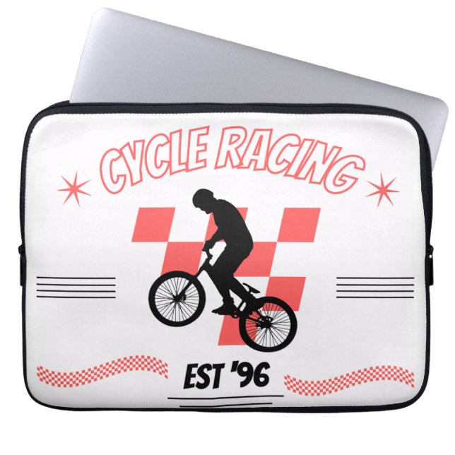 HOUSSE POUR ORDINATEUR PORTABLE CYCLE (Devant)