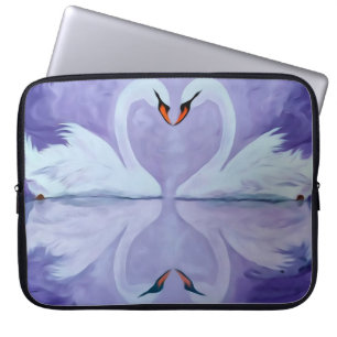 Housse Pour Ordinateur Portable Cygnes blancs de neige