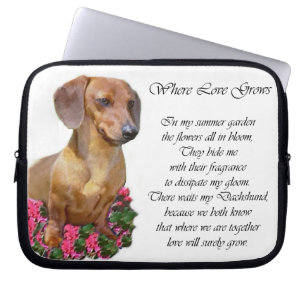 Housse Pour Ordinateur Portable Dachshund Art Don