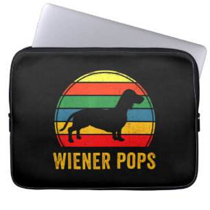 Housse Pour Ordinateur Portable Dachshund Papa Propriétaire d'animal de compagnie