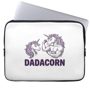 Housse Pour Ordinateur Portable Dadacorn Funny Licorne Papa Conception De Chemise
