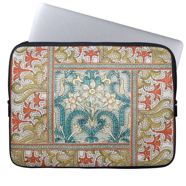 Housse Pour Ordinateur Portable Daffodique chintz papier peint à fleurs Art nouvea (Devant)
