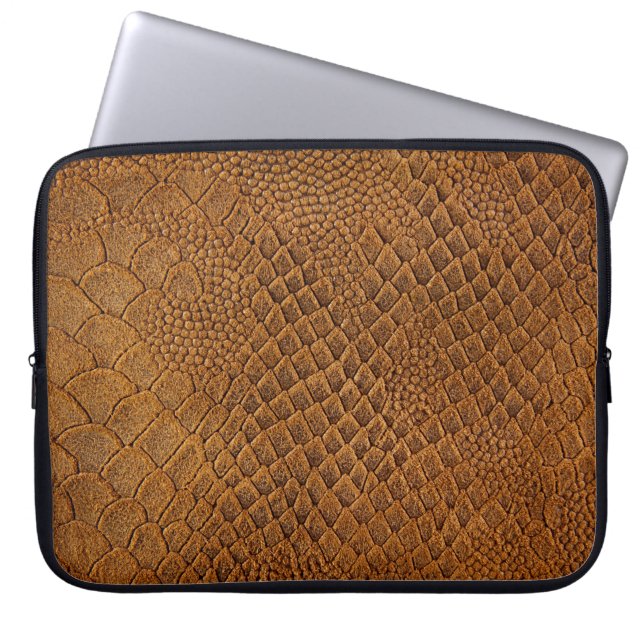 Housse Pour Ordinateur Portable daim avec beau motif, serpent, texture, (Devant)