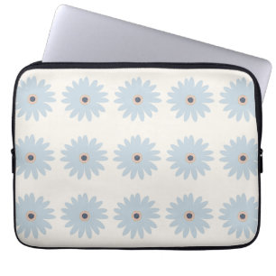 Housse Pour Ordinateur Portable Daisy bleu clair