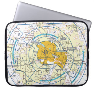 Housse Pour Ordinateur Portable Dallas - Ft. Graphique d'itinéraire