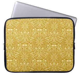 Housse Pour Ordinateur Portable Damask sans couture motif répétant arrière - plan.