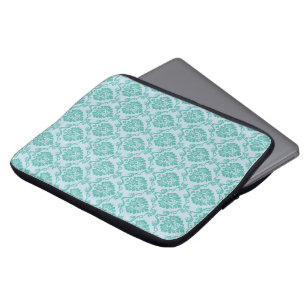 Housse Pour Ordinateur Portable Damassé bleue