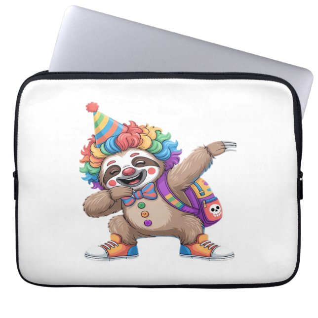 Housse Pour Ordinateur Portable Dancing Clown Dabbing Éffrayant Halloween paresse  (Devant)