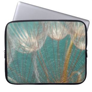 Housse Pour Ordinateur Portable Dandelion blanc en gros plan photographie
