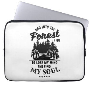 Housse Pour Ordinateur Portable Dans la forêt je vais