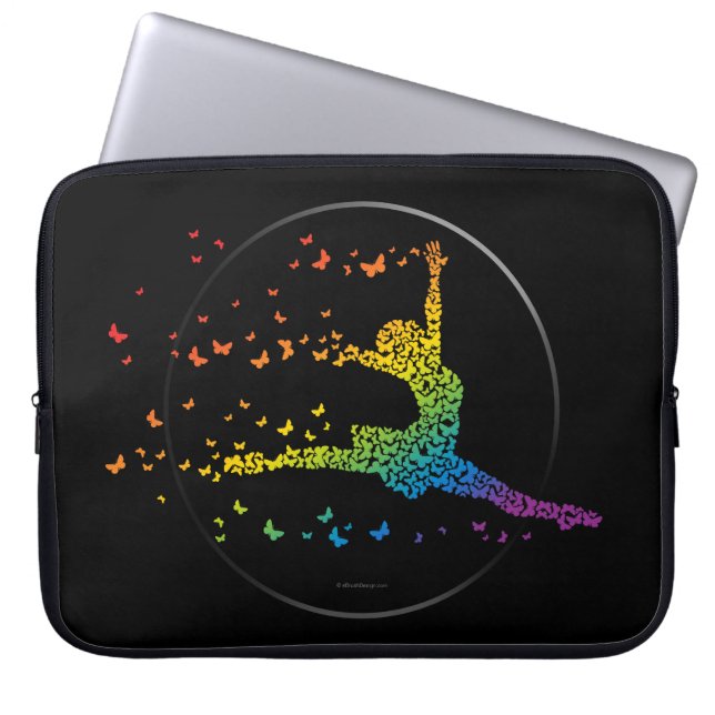 Housse Pour Ordinateur Portable Danseur de papillons (Devant)
