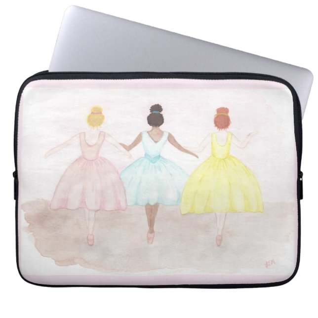 Housse Pour Ordinateur Portable Danseurs de ballet de pointe (Devant)