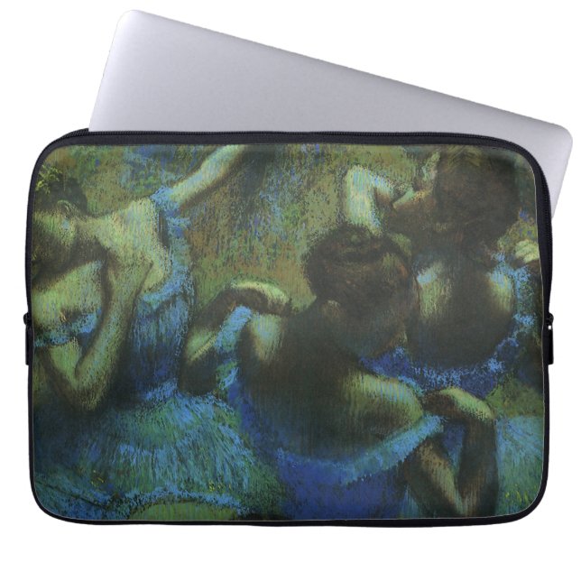 Housse Pour Ordinateur Portable Danseuses bleues par Edgar Degas, Impressionnisme  (Devant)