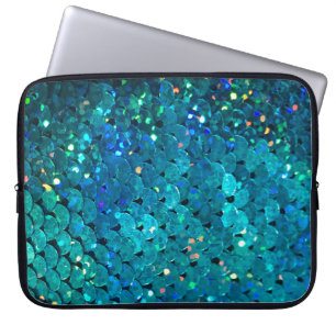 Housse Pour Ordinateur Portable De belles paillettes colorées scintillant sous le
