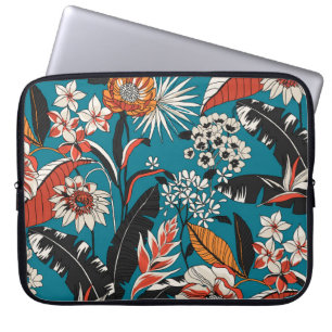 Housse Pour Ordinateur Portable Déco florale artistique : Motif Vintage sans coutu
