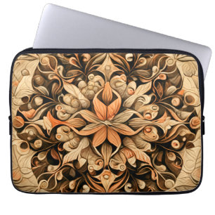 Housse Pour Ordinateur Portable Décor Brown orange beige Arrière - plan esthétique