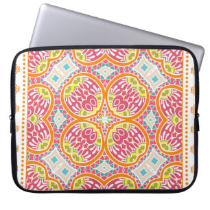 Housse Pour Ordinateur Portable Décor coloré sur un arrière - plan blanc