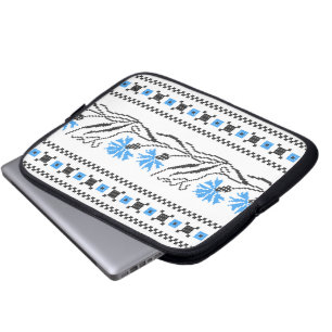 Housse Pour Ordinateur Portable Décor croix de Cornflower bleu