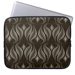 Housse Pour Ordinateur Portable Décor monochrome motif vintage et transparent avec