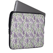 Housse Pour Ordinateur Portable Découpage floral Lilac et Sage (Devant droit)