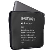 Housse Pour Ordinateur Portable Définition Hématologue (Devant droit)