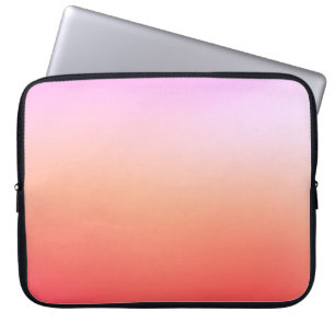 Housse Pour Ordinateur Portable Dégradé de coucher de soleil pastel radieux