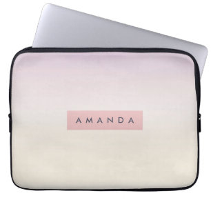 Housse Pour Ordinateur Portable Dégradé Lavande Pastel Doux Personnalisé