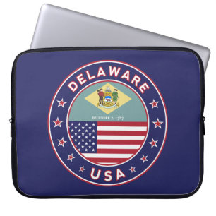 Housse Pour Ordinateur Portable Delaware, T-shirt Delaware, autocollant Delaware