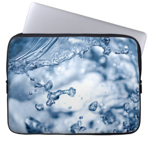 Housse Pour Ordinateur Portable Délicates gouttes d'eau bleu clair