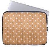 Housse Pour Ordinateur Portable Délice Pointillé Orange (Devant)