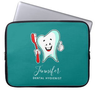 Housse Pour Ordinateur Portable Dental Care Happy Tooth