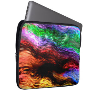 Housse Pour Ordinateur Portable Des traits colorés et pointus ressemblent à du feu