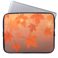 Design d'automne avec feuilles d'érable et effet b
